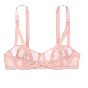 Victoria's Secret Unlined Mesh Balconette Bra